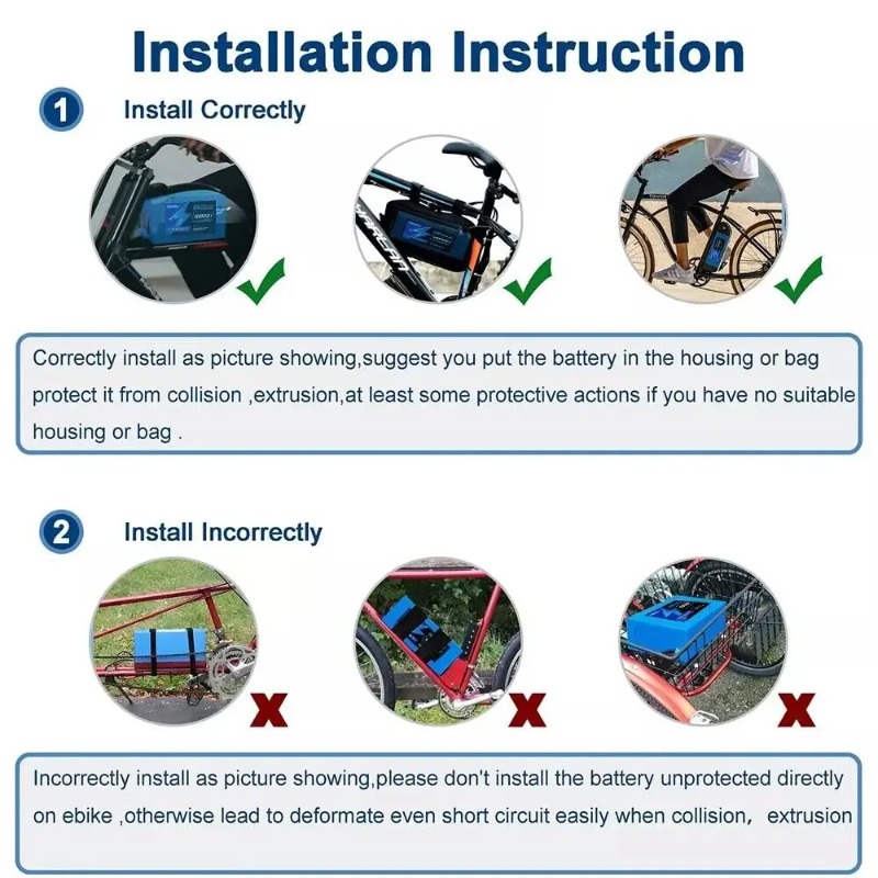 Electric Bicycle Battery 72V 30Ah - 21700 72V Battery 20S4P 20AH 20S6P