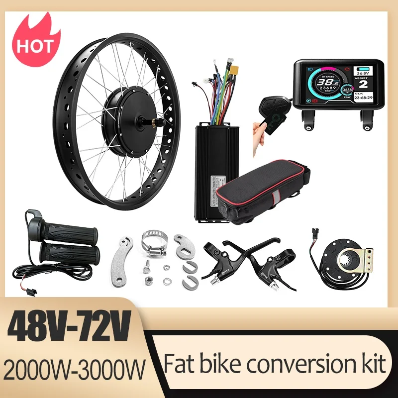 72V 3000W Snow Bike Conversion - Ebike Conversion Kit 72V 3000W ulasan dan harga