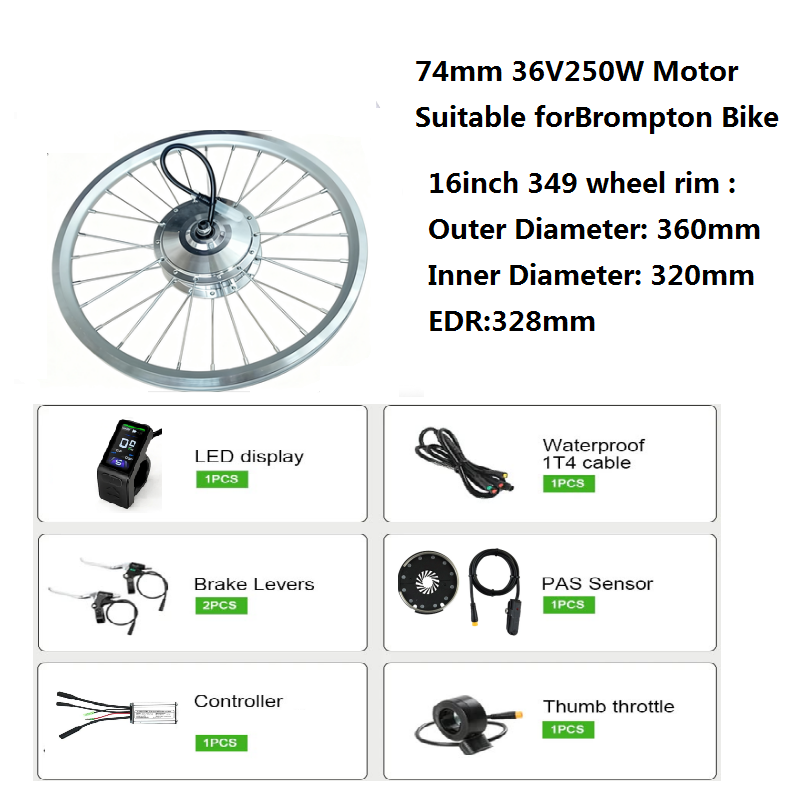 DIY Brompton E-Bike Conversion - Ebike Conversion Kit 72V 3000W ulasan dan harga