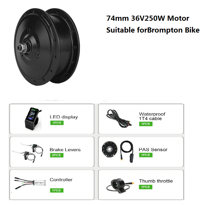 DIY Brompton E-Bike Conversion - Ebike Conversion Kit 72V 3000W ulasan dan harga